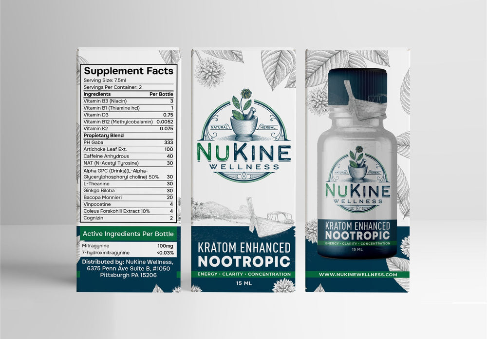 NuKine Wellness Kratom Extract Nootropic Shot