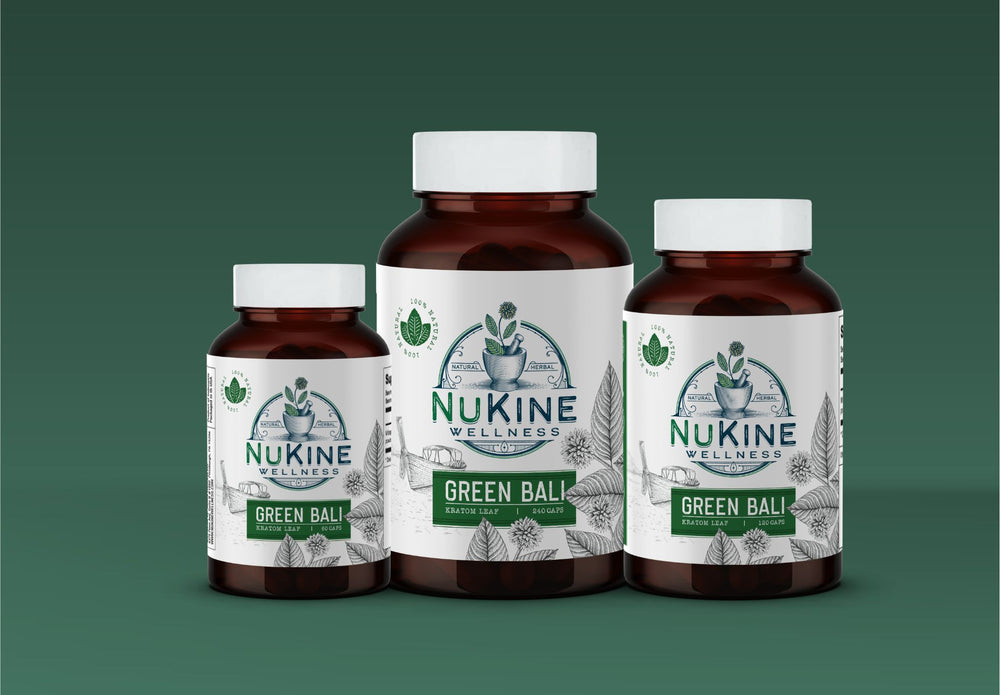 Green Bali Kratom Capsules - NuKine Wellness