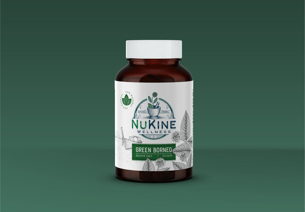 Green Borneo Kratom Capsules - NuKine Wellness