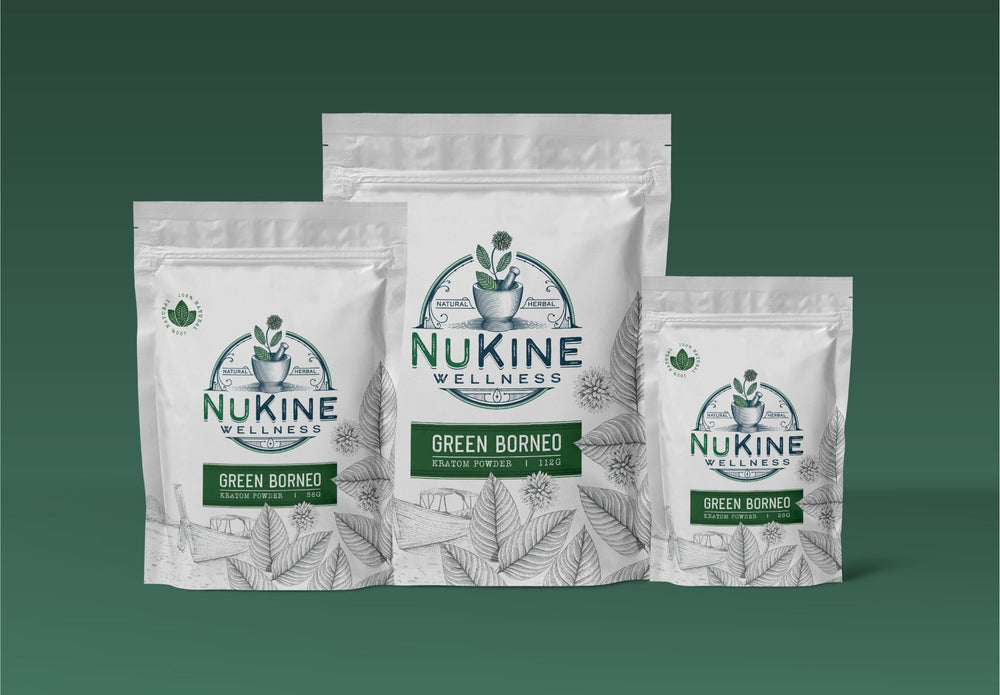Green Borneo Kratom Powder - NuKine Wellness