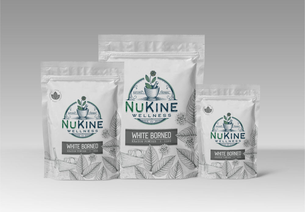 White Borneo Kratom Powder - NuKine Wellness